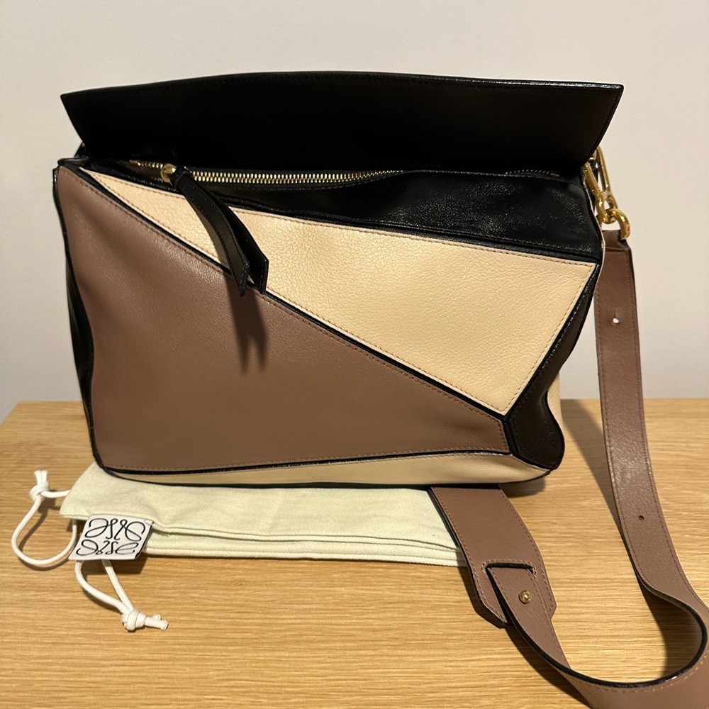 Loewe tri-color puzzle bag